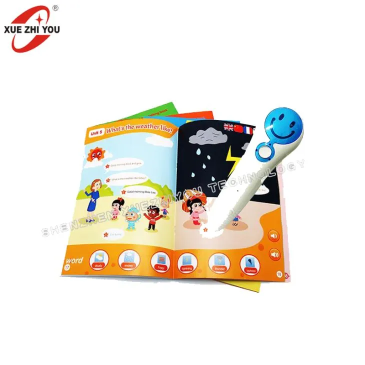 Kinder lernen hochwertige interaktive Stift pädagogisches Spielzeug mit OID-Technologie Sound Bücher im Gespräch