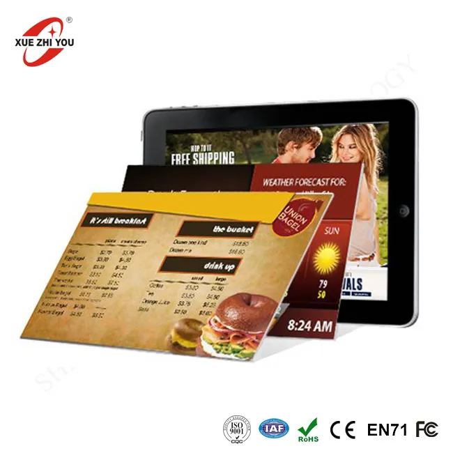 Portable Menu Tablet PC für die Bestellung von Lebensmitteln online