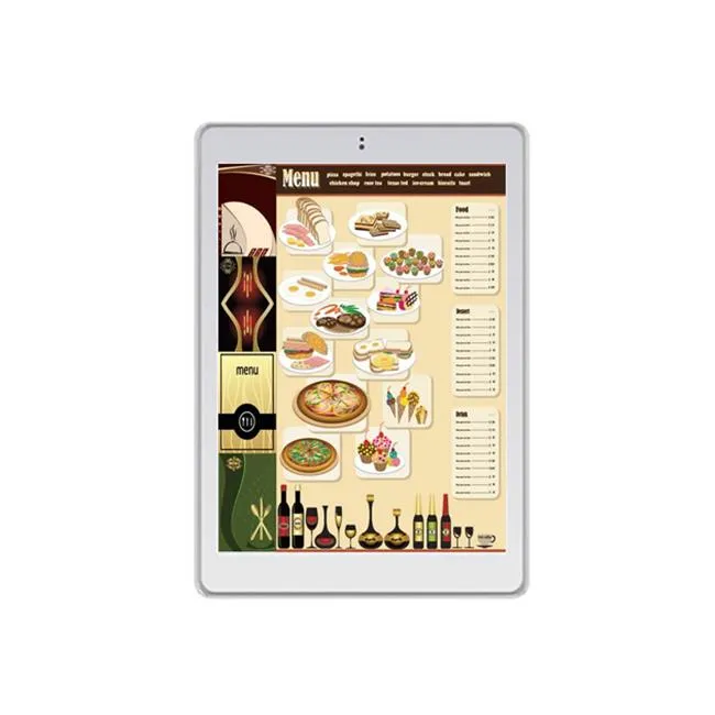 Customize OEM Digital Android Menu Tablet PC